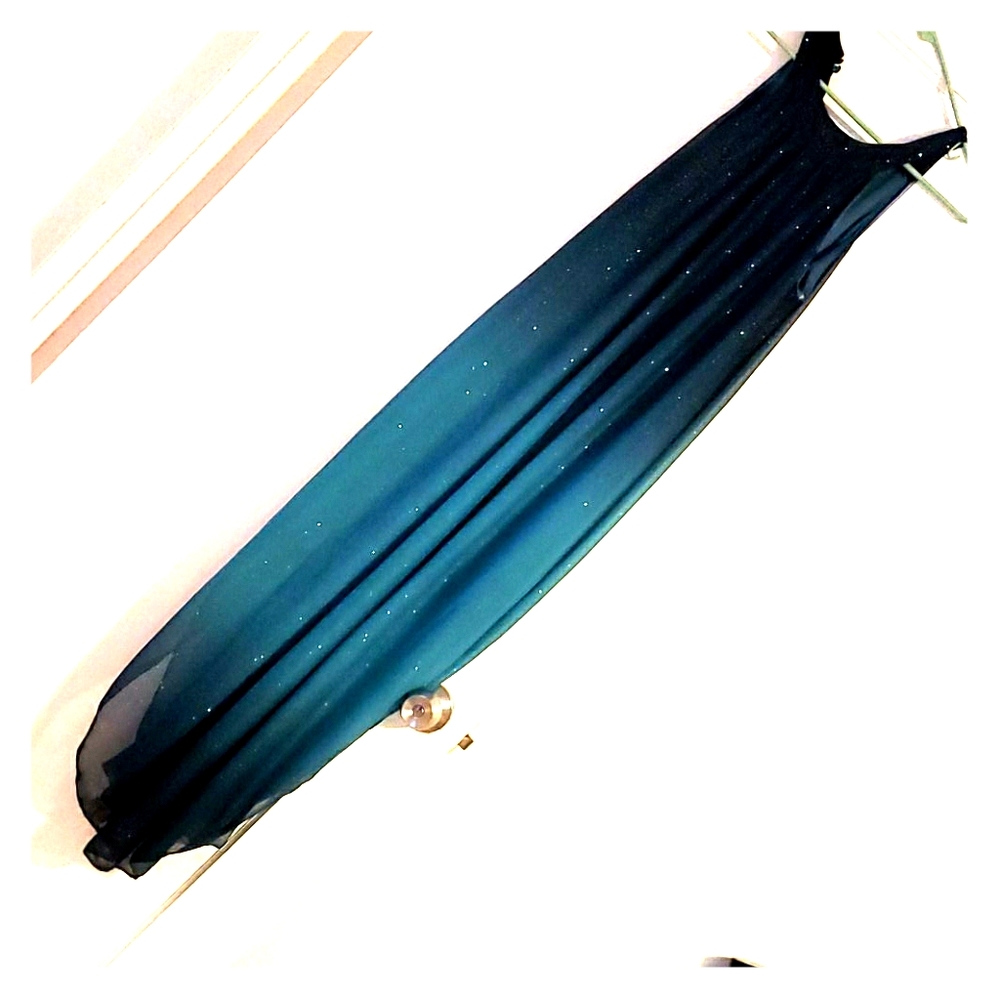 Teal Small Size formal Dress